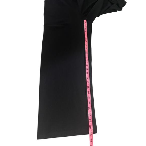 Eileen Fisher Jersey Knit Straight Leg Pants Pull On Black Size Small Minimalist - Picture 10 of 11